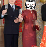 恒源祥媽媽婚宴改良旗袍年輕款禮服女夏季高端大氣喜婆婆平時可穿連衣裙 酒紅色  2XL 曬單實拍圖