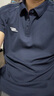 斯凱奇（Skechers）男裝簡(jiǎn)約字母印花運動(dòng)短袖2025新款Polo衫男士短袖 藏青色  XL  曬單實(shí)拍圖