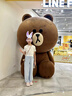 OVE女童工裝褲夏季薄款2025新款夏裝大童闊腿褲兒童冰絲褲子防蚊長褲 藍色 140 cm 曬單實拍圖