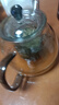 憶壺茶玻璃茶壺茶水分離泡茶壺玻璃茶具功夫茶壺辦公室家用茶水壺 【600ML】全玻璃撞色泡茶壺 曬單實(shí)拍圖