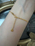 中國珠寶黃金手鏈女足金莫比烏斯織夢(mèng)網(wǎng)雙層百搭手飾生日禮物情人節送女友 曬單實(shí)拍圖