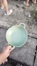 maji韓國復古手捏不規(guī)則雙耳碗啞光ins陶瓷餐具飯碗沙拉水果碗 【奶油綠】不規(guī)則雙耳碗小號 曬單實拍圖