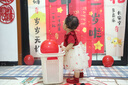 金日滿女童裙子夏季泡泡紗草莓連衣裙公主沙灘裙子2024兒童裝夏裝薄款 短袖蝴蝶結(jié)裙 90/10 曬單實(shí)拍圖