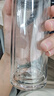 京東京造玻璃杯 全能茶水分離杯 泡茶杯雙層泡茶分離杯子男士鉆石黑330ml 曬單實(shí)拍圖