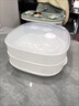 JCZS德國品牌微波爐加熱蒸籠專(zhuān)用器皿包子饅頭加厚耐高溫帶蓋家用蒸 透明2層底座+蓋+2屜送2塊蒸 2層 曬單實(shí)拍圖