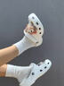 CORCS CROCS夏季經(jīng)典款洞洞鞋男士戶(hù)外沙灘鞋一腳蹬平跟防滑女涼拖鞋 白色經(jīng)典款 36 =M4W6 曬單實(shí)拍圖