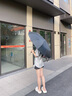 香緹彤德國高端雨傘加大號加固加厚男女折疊遮陽防曬全自動晴雨兩用黑膠 金珠版【T3分叉加強傘架+三龍骨抗風】耀夜黑 晴雨 曬單實拍圖