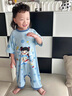 G.DUCKKIDS莫代爾兒童連體睡衣夏季薄款男童短袖寶寶睡袋中小童男孩家居服 米色 90 建議寶寶10-12公斤 24-36個月 曬單實拍圖