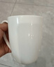 紅牡丹景德鎮(zhèn)純白瓷杯馬克杯家用水杯辦公室大容量杯子釉下彩骨瓷茶杯子 純白月光馬克杯4個(gè)裝 曬單實(shí)拍圖