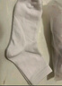 棉十三白色襪子女士中筒襪春秋季【新疆棉10A抗菌防臭】女襪純色長襪5雙 曬單實拍圖