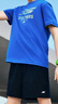 Skechers斯凱奇速干透氣男女童夏季寬松t恤短袖短褲兒童運動套裝P225K018 公主藍/007G 140 曬單實拍圖