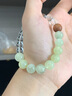 穩(wěn)定情緒葡萄石白水晶手串設(shè)計(jì)款小眾招財(cái)轉(zhuǎn)運(yùn)黑曜石水晶手鏈女 「春野浮綠+青山翠影」疊戴/一對 15cm 曬單實(shí)拍圖