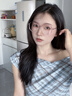 策視明煙霧紫眼鏡近視女可配度數(shù)防藍(lán)光大框顯臉小眼鏡框鏡架專業(yè)配眼鏡 煙霧紫C8 0度防藍(lán)光 曬單實(shí)拍圖