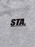 STA春夏潮牌基礎(chǔ)款小logo印花多色短袖t恤男夏季純棉情侶百搭體恤衫 米白灰 XL 曬單實拍圖