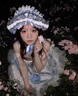 閃動(dòng)少女（SHANDONGSHAONV）法式Lolita新款甜美氛圍感唯美公主洛麗塔減齡收腰顯瘦吊帶連衣裙 藍色單裙子(不包含) 均碼 XS 曬單實(shí)拍圖