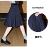 庫(kù)恩瑪維（KUHNMARVIN）美式復(fù)古學(xué)院風(fēng)半身裙女2025年夏季新款設(shè)計(jì)感A字百褶裙K37177 藏青色 S 曬單實(shí)拍圖