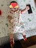 班喜迪嬰兒衣服夏季薄款嬰幼兒連體衣女寶寶公主外出服超萌短袖爬服夏裝 紅色 73cm 曬單實(shí)拍圖