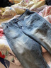 JEEP SPIRIT時(shí)尚美式復古重磅水洗做舊牛仔褲男余文樂(lè )潮牌寬松大碼直筒休閑長(cháng) 復古藍 2XL 【建議145-160斤】 曬單實(shí)拍圖