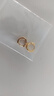 映棠黃金超閃耳環(huán)女14K2025新款潮感獨特耳圈耳扣耳釘耳飾 6MM金色一對(只適合耳骨) 曬單實拍圖