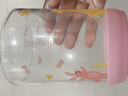 富光玻璃杯家用兒童牛奶杯子帶刻度吸管水杯男女寶寶沖泡奶粉杯帶把手 曬單實(shí)拍圖