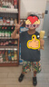 ASK JUNIOR男童褲子2025夏薄款兒童復(fù)古滿印工裝短褲沙灘風(fēng) 花色 140 曬單實(shí)拍圖