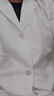 沃巴倫夏季短款白大褂短袖醫(yī)生服醫(yī)院工作服薄款夏季男短款工裝醫(yī)師半身 男女 短款短袖 白小褂 XXXL 曬單實拍圖