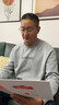 吻迪男士商務(wù)高檔老花鏡防藍(lán)光抗疲勞高清復(fù)古老花眼鏡金絲眼鏡顯年輕 金色框 老花200度【推薦55-59歲】 曬單實拍圖