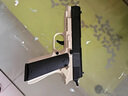 1911格洛克自動(dòng)連發(fā)拋殼空掛玩具槍沙漠鷹之反吹軟彈手槍兒童男孩 1911柯?tīng)柼?沙色【自動(dòng)連發(fā)】 60彈+6彈殼+1彈夾 曬單實(shí)拍圖
