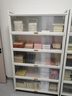 鋼制書柜帶門兒童書架防塵家用儲物柜展示柜鐵藝臥室置物架收納柜 五門六層100*35*176【安裝簡單】 曬單實拍圖