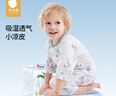 貝肽斯嬰兒衣服夏季透氣薄款網眼寶寶連體衣七分袖純棉a類空調服 曬單實拍圖