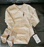 babylove新生兒半背衣純棉春秋款家居服嬰兒睡衣初生兒寶寶護(hù)肚彩棉上衣 曬單實(shí)拍圖
