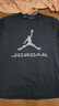 Jordan男子喬丹 純棉柔軟 飛人Logo 籃球速干短袖T恤HQ9092-010黑/白2XL 曬單實拍圖