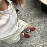 FOOT INDUSTRY 足下工業(yè) 「2025新款」芭蕾德訓(xùn)鞋無(wú)內(nèi)里系列紅色薄底舒適休閑 酒紅色 39 曬單實(shí)拍圖