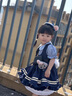 G.DUCKKIDS童裝洛麗塔公主裙女童連衣裙夏季朱迪兔子警官兒童裙子生日蓬蓬裙 裙子 130 尺碼7~8歲【120-130cm】 曬單實拍圖