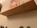 詩(shī)亭居德國品質(zhì)純實(shí)木置物架整木墻上隔板客廳臥室客廳裝飾架收納懸空 櫻桃木長(cháng)30寬15厚2.2cm 曬單實(shí)拍圖
