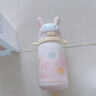 babycare兒童保溫杯嬰幼兒1-3歲316L不銹鋼嬰兒保溫杯水壺寶寶幼兒園水杯 贈(zèng)直通吸嘴-背帶款 歐珀粉 450ml 曬單實(shí)拍圖