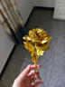泰利奇三角洲行動(dòng)周邊蝕金玫瑰模型紅狼金箔黃金玫瑰花24k游戲擺件禮物 25cm蝕金玫瑰 曬單實(shí)拍圖