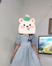 皮爾卡丹（pierre cardin）女大童連衣裙夏季14歲初中學(xué)生夏裝娃娃領(lǐng)裙子12胖女孩寬松學(xué)院風(fēng) 淺藍色 165 S【建議體重65-85斤】 曬單實(shí)拍圖