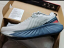 Saucony【彭于晏同款】索康尼勝利22專業(yè)強緩震跑鞋男厚底跑步鞋運動鞋男 白深蘭218【寬楦】 44 曬單實拍圖