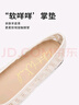 熱風(fēng)女鞋軟底淺口單鞋2025年春季新款鏤空蕾絲透氣一腳蹬外穿伴娘鞋 06蘭色 39 曬單實拍圖