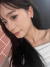 鹿戀999純銀圓片耳環(huán)女2025年新款耳扣小眾高級(jí)感輕奢足銀耳飾潮 白金色 曬單實(shí)拍圖