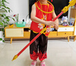 奇怪君魔童降世服裝哪吒演出衣服六一兒童節(jié)表演服Cos裝扮古裝道具套裝 哪吒衣服6件套【無套圈火尖槍頭箍】 140碼 曬單實(shí)拍圖