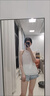 FOX.G無袖上衣掛脖吊帶背心女夏季女裝打底內搭外穿海邊純欲寬松遮肚子 無袖掛脖露肩上衣白色 均碼 【建議120斤以內】 曬單實拍圖