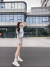 CAMILA KSENIA小白鞋女士2025新款夏季鞋子休閑跑步鞋厚底運(yùn)動(dòng)鞋女百搭高檔板鞋 黑色 38 曬單實(shí)拍圖