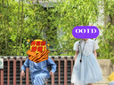 英氏（YEEHOO）兒童連衣裙女童公主裙中大童裝新中式網(wǎng)紗刺繡蓬蓬裙夏 淺灰 130 曬單實(shí)拍圖
