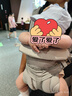 COOKSS嬰兒背帶前抱式抱娃神器外出新生寶寶腰凳小月齡前后兩用 珍珠灰-[超透氣+防風(fēng)帽腰包] 曬單實(shí)拍圖