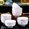 康琴（KANGQIN） 金邊鉆石碗北歐風(fēng)餐具碗碟套裝鉆石碗盤子陶瓷餐具家用面碗湯碗 【描金】5英寸鉆石碗10個裝 曬單實拍圖