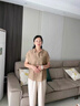 羅蒙（ROMON）媽媽裝2025新款套裝中老年女裝夏季短袖棉綢襯衫小個(gè)子母親節上衣 淺卡其色 XL  （推薦105-115斤左右) 曬單實(shí)拍圖