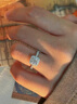 DREUD色莫桑石鉆戒經(jīng)典方包1克拉求結(jié)婚結(jié)婚女鉆戒指七夕情人節(jié)送女友 50分莫桑鉆戒（GRA證書+禮盒） 開口可調(diào)節(jié)（刻字其它聯(lián)系客服） 曬單實(shí)拍圖