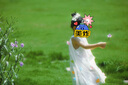 她及其他女童裙子夏款2025新款洋氣童裝女孩夏季網(wǎng)紗背心裙兒童夏天連衣裙 百花紛飛公主裙圖片色 110 碼建議身高100 曬單實(shí)拍圖